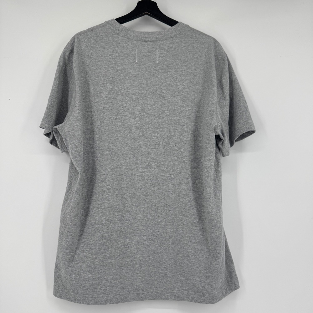 Reigning Champ Mens RC1568 Grey Cotton Short Sleeve Crew Neck T-Shirt Size Large - Picture 2 of 7